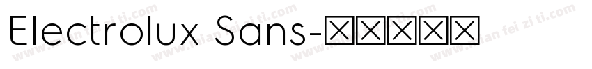 Electrolux Sans字体转换
